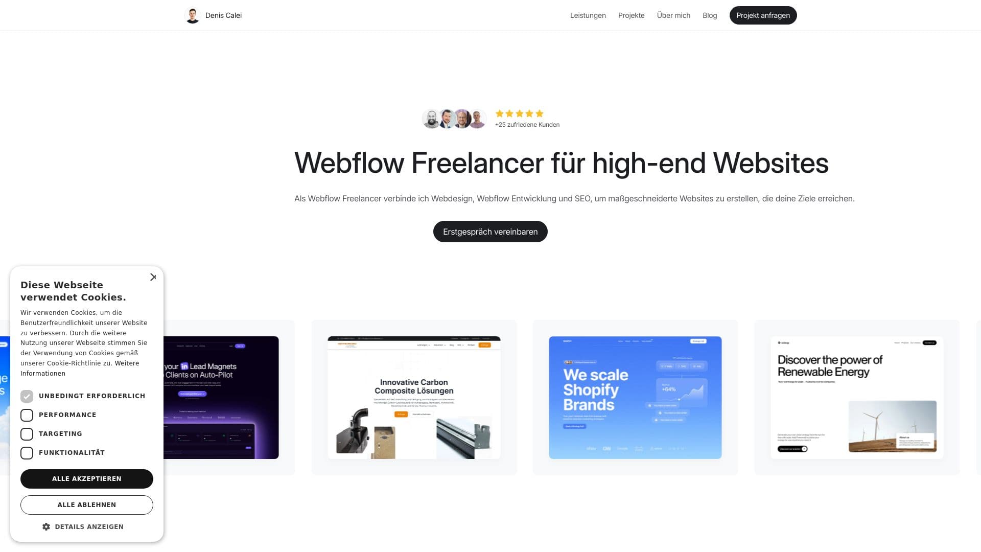 Denis Calei | Webflow Freelancer