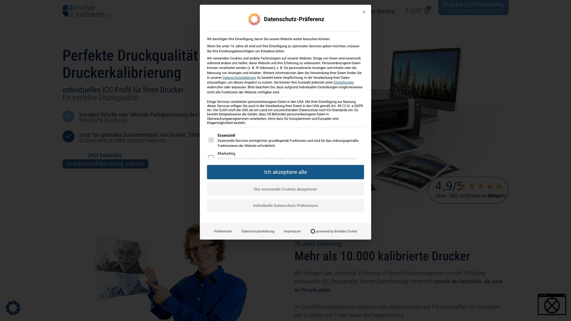 Drucker Kalibrieren