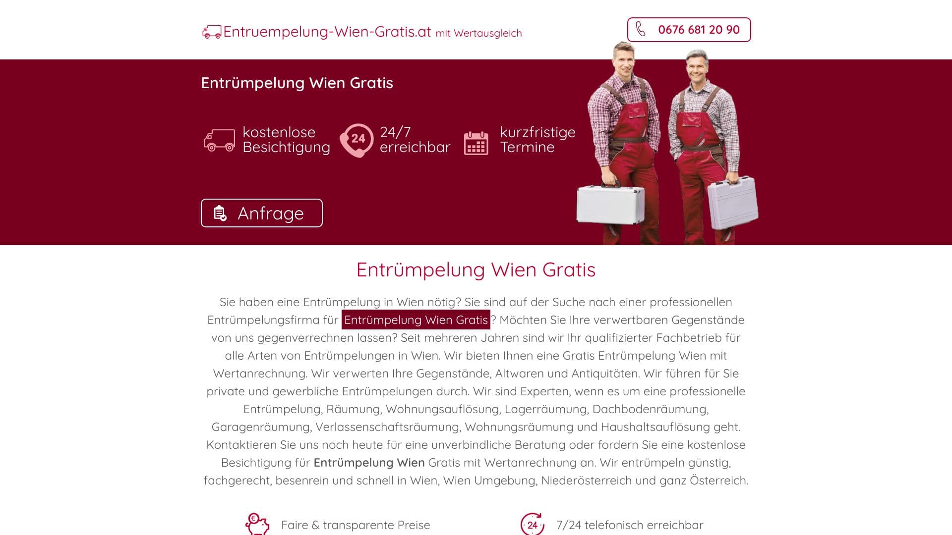 Gratis räumen in Wien