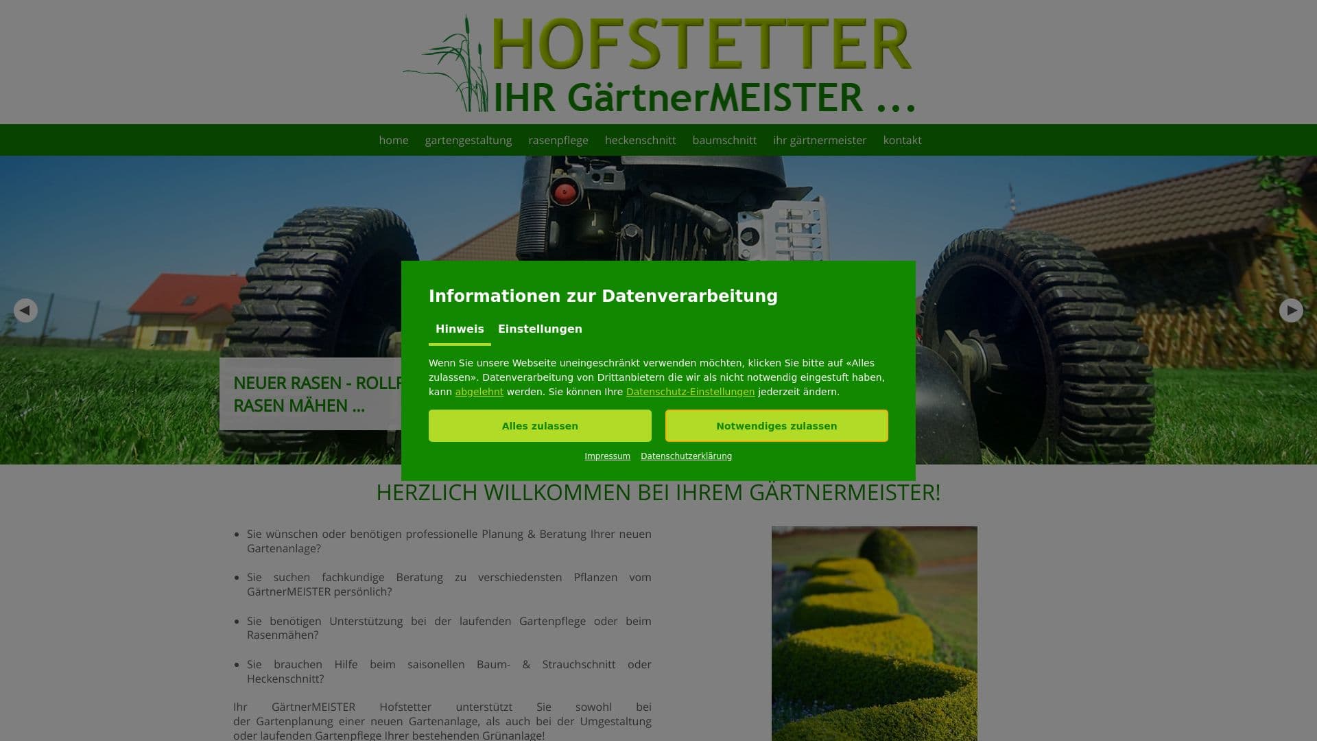 Hannes Hofstetter Gärntermeister