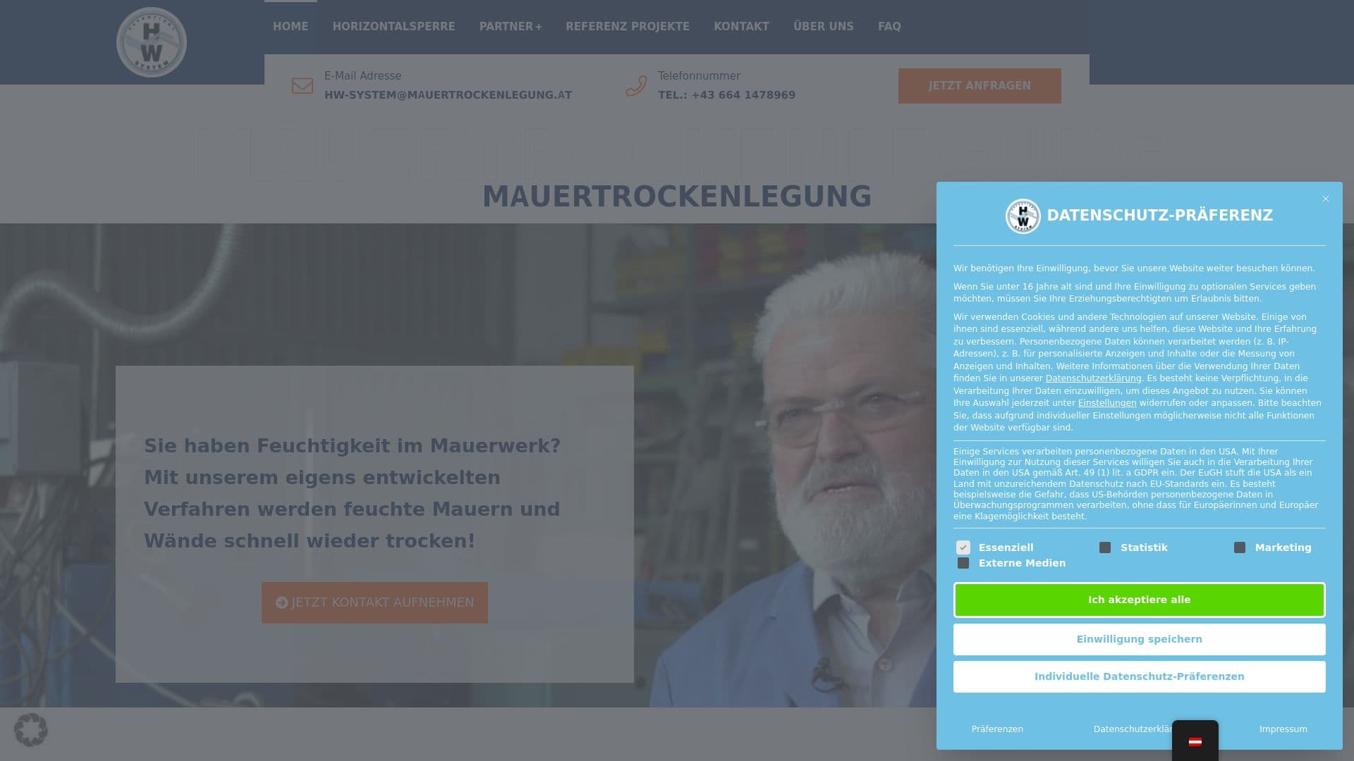 HW Mauertrockenlegung