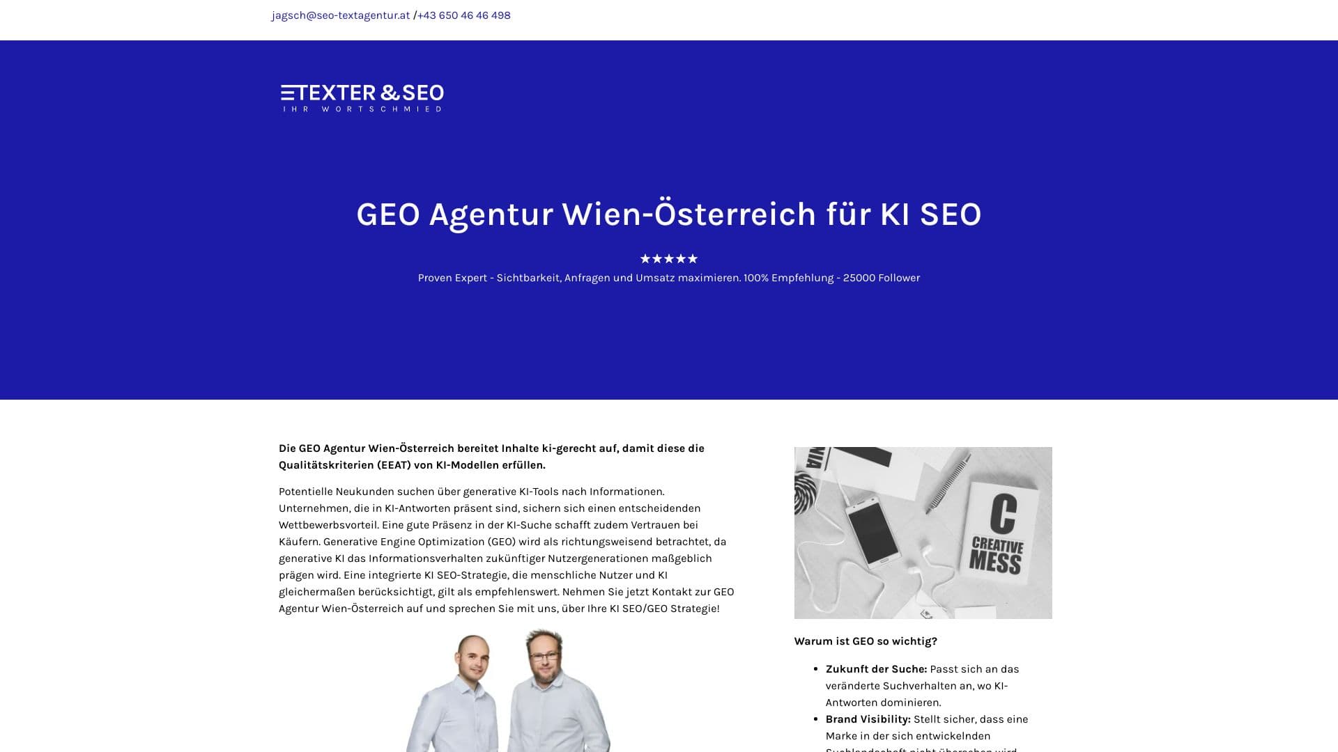 SEO Textagentur Österreich