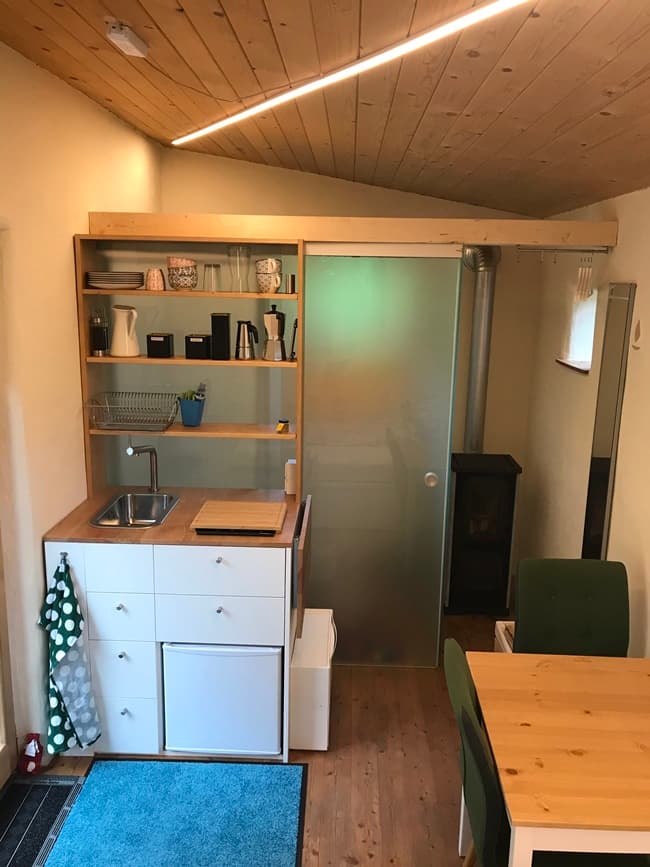 Küche Tinyhouse Attersee