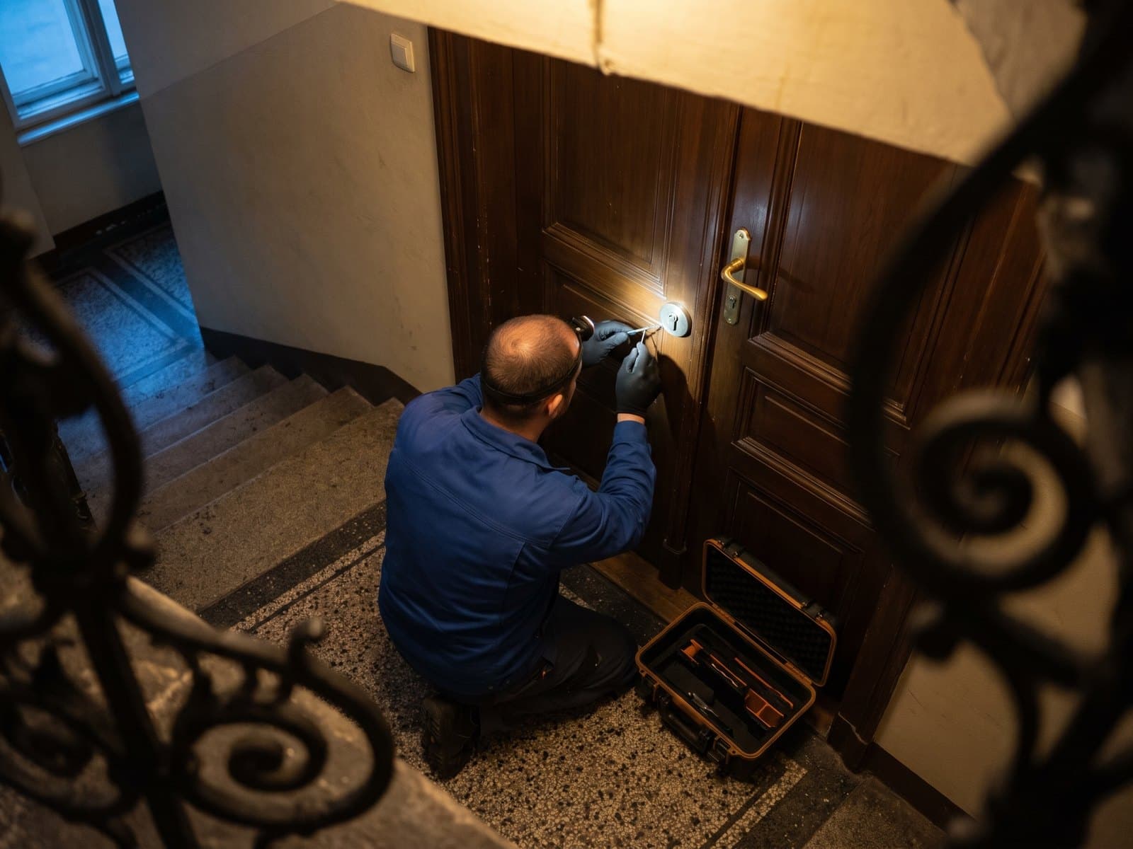 Türöffnung im Stiegenhaus eines Wiener Altbaus – Symbolbild (KI-generiert)