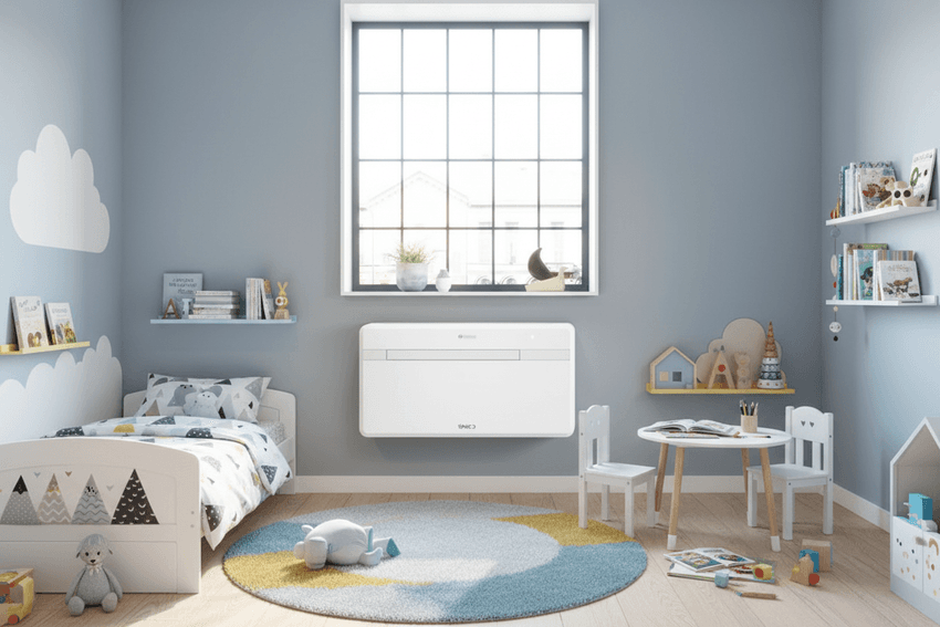 unico klimaanlage ohne aussengerät mit zwei bohrungen nach aussen