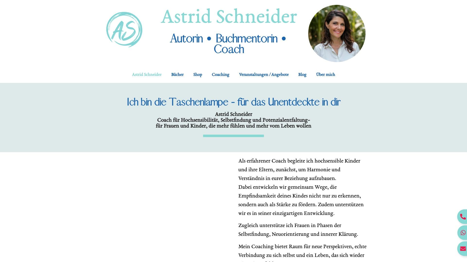 Astrid Schneider: Autorin & Coch für Hochsensibilität und Selbstliebe