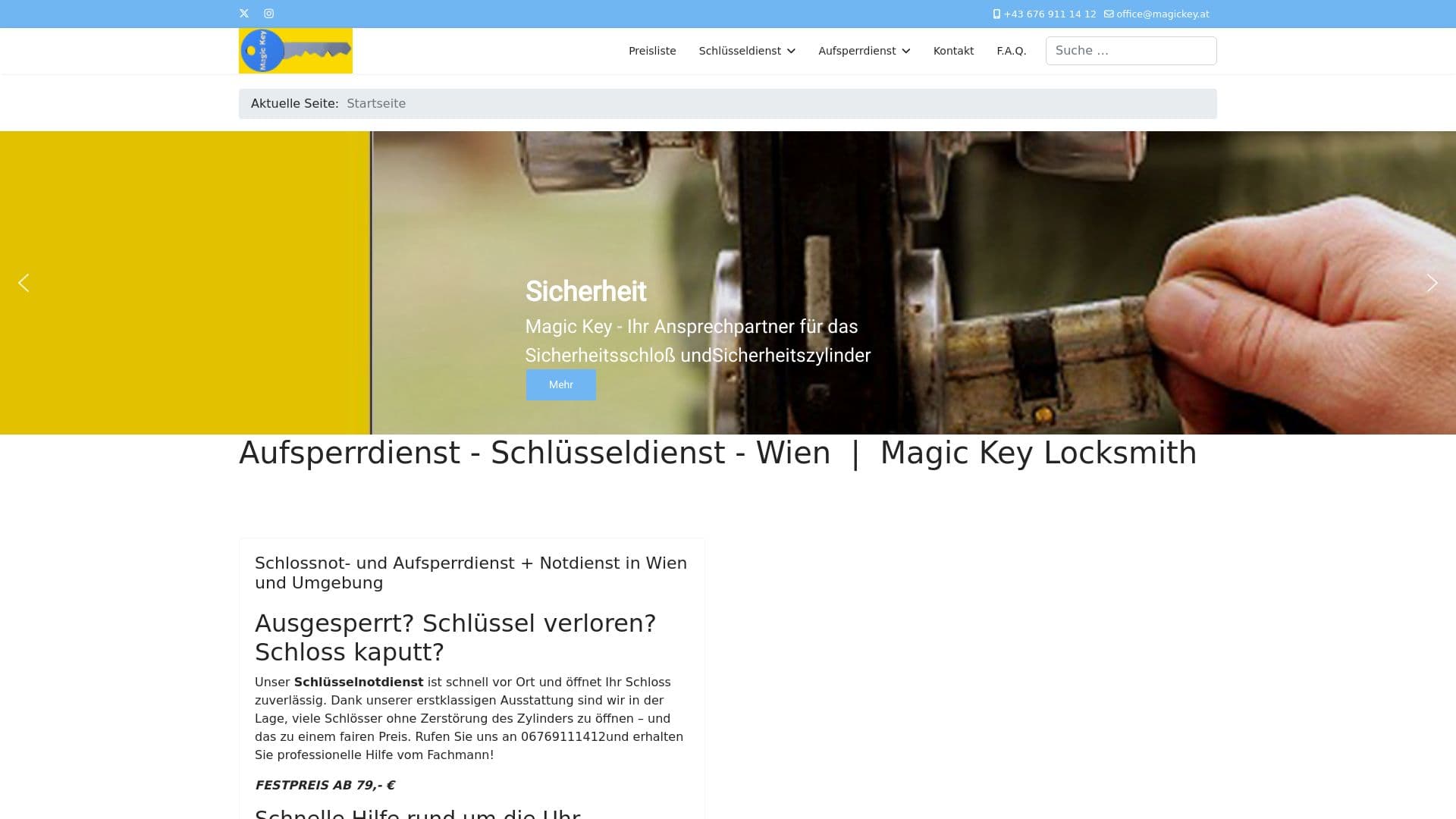 Aufsperrdienst Magickey