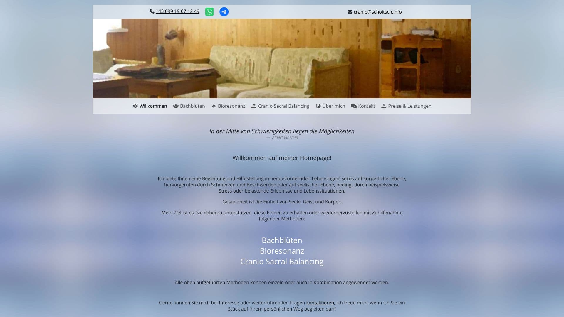 Bachblüten, Bioresonanz und Cranio Sacral Balancing, Judith Schoitsch