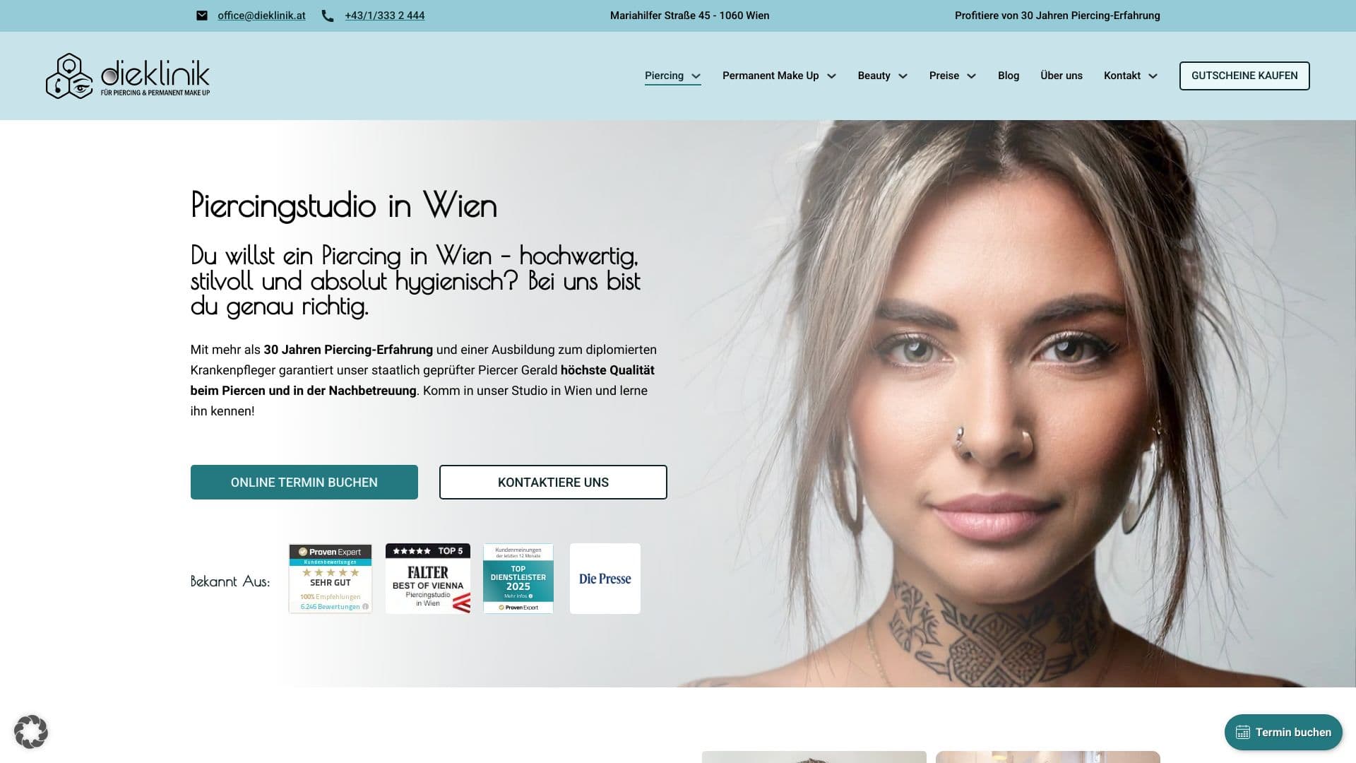 Die Klinik – piercing|tattoo|permanent make up