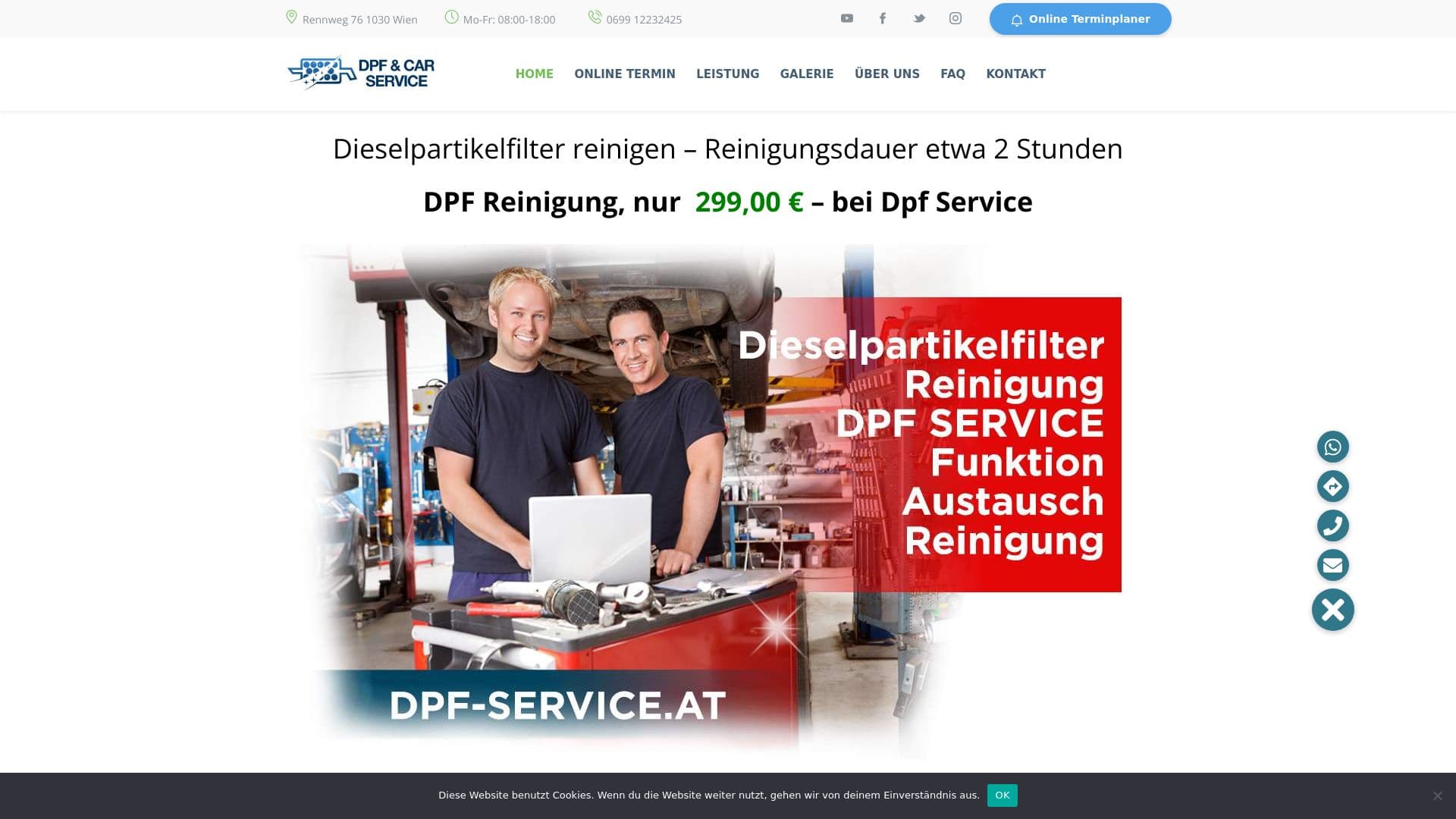 dpf reinigen opencarbox wien