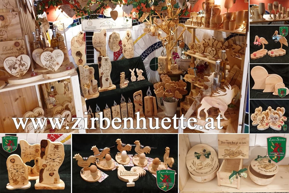 Echte Handarbeit Zirbenhütte