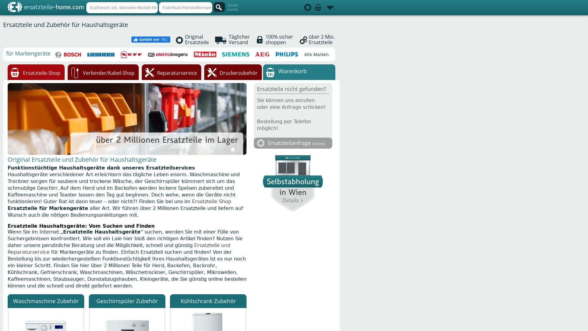 Einfach Ersatzteil suchen und finden!