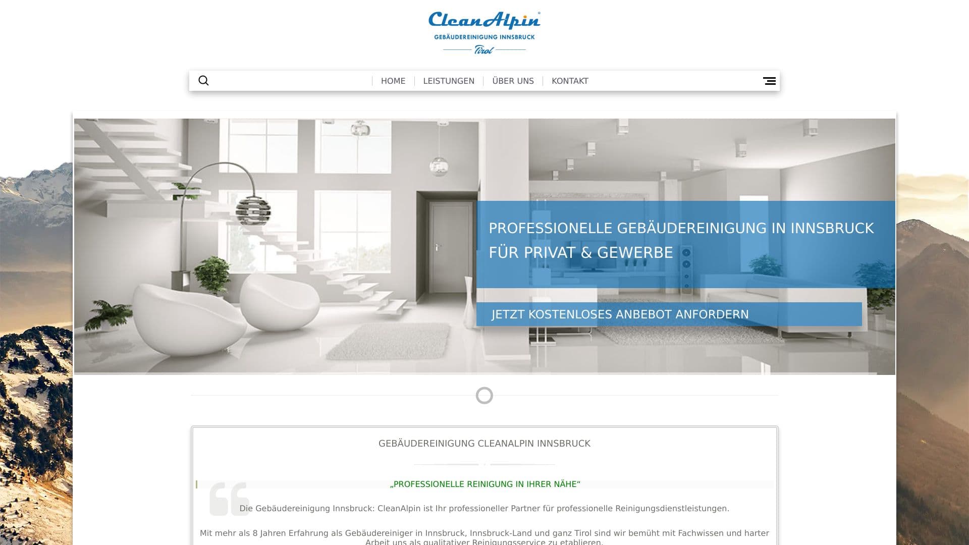 Gebäudereinigung Innsbruck CleanAlpin