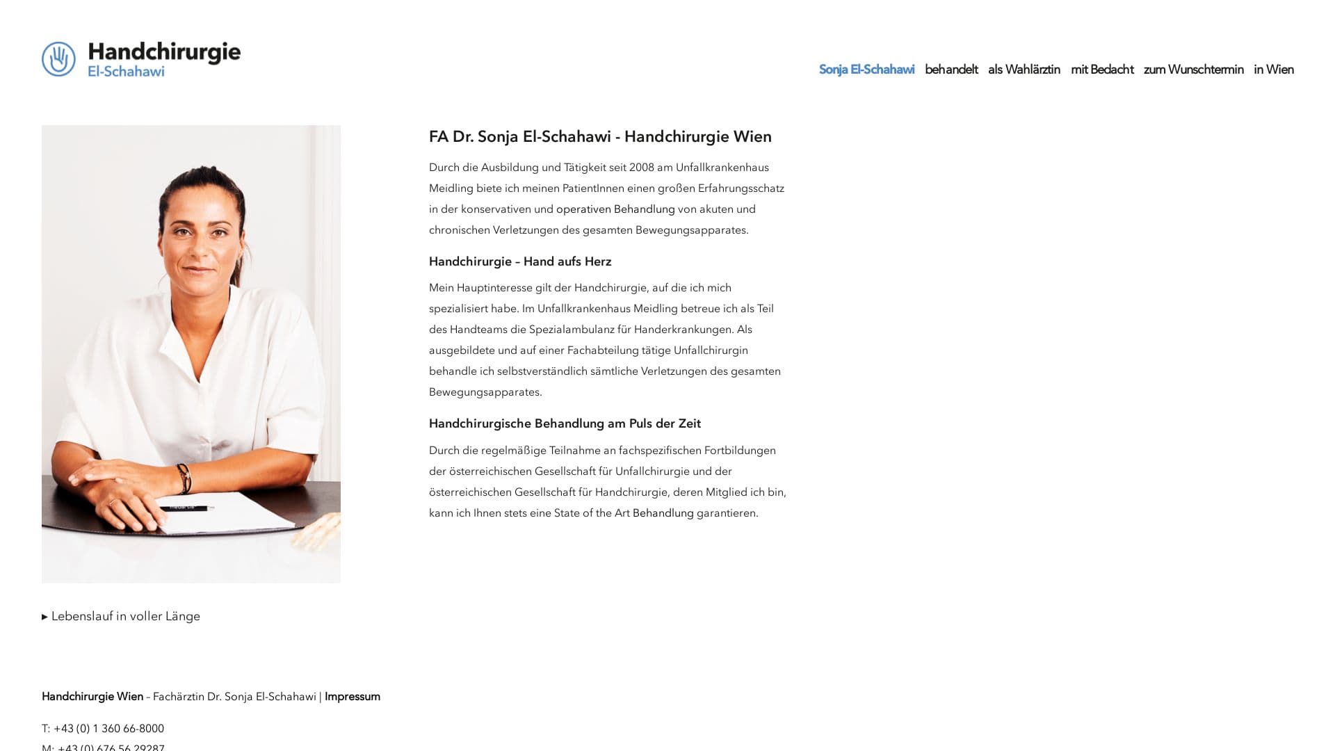 Handchirurgie Wien - FA Dr. Sonja El-Schahawi