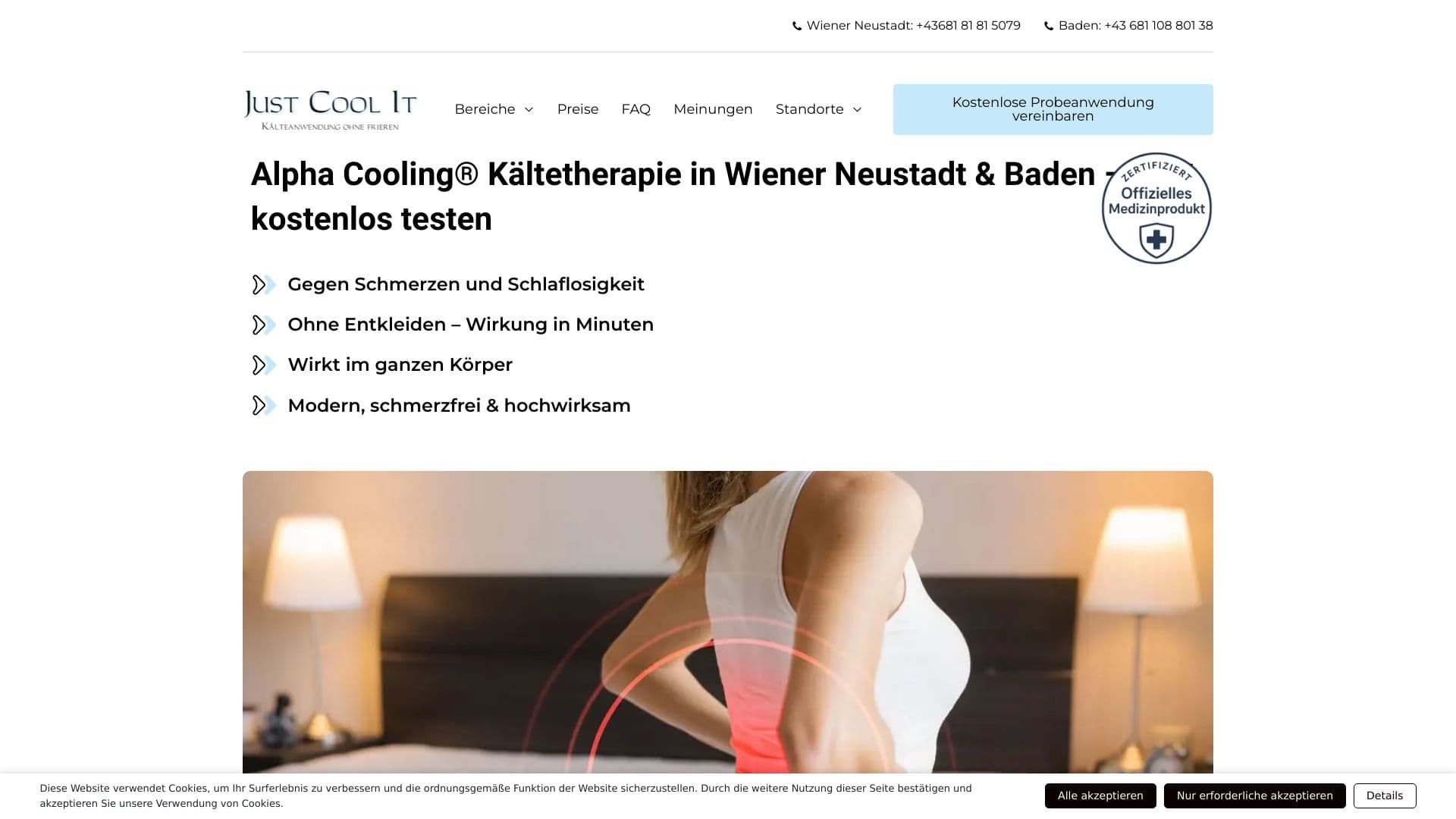 Just Cool It im Orthopädiezentrum Dr. Anderl