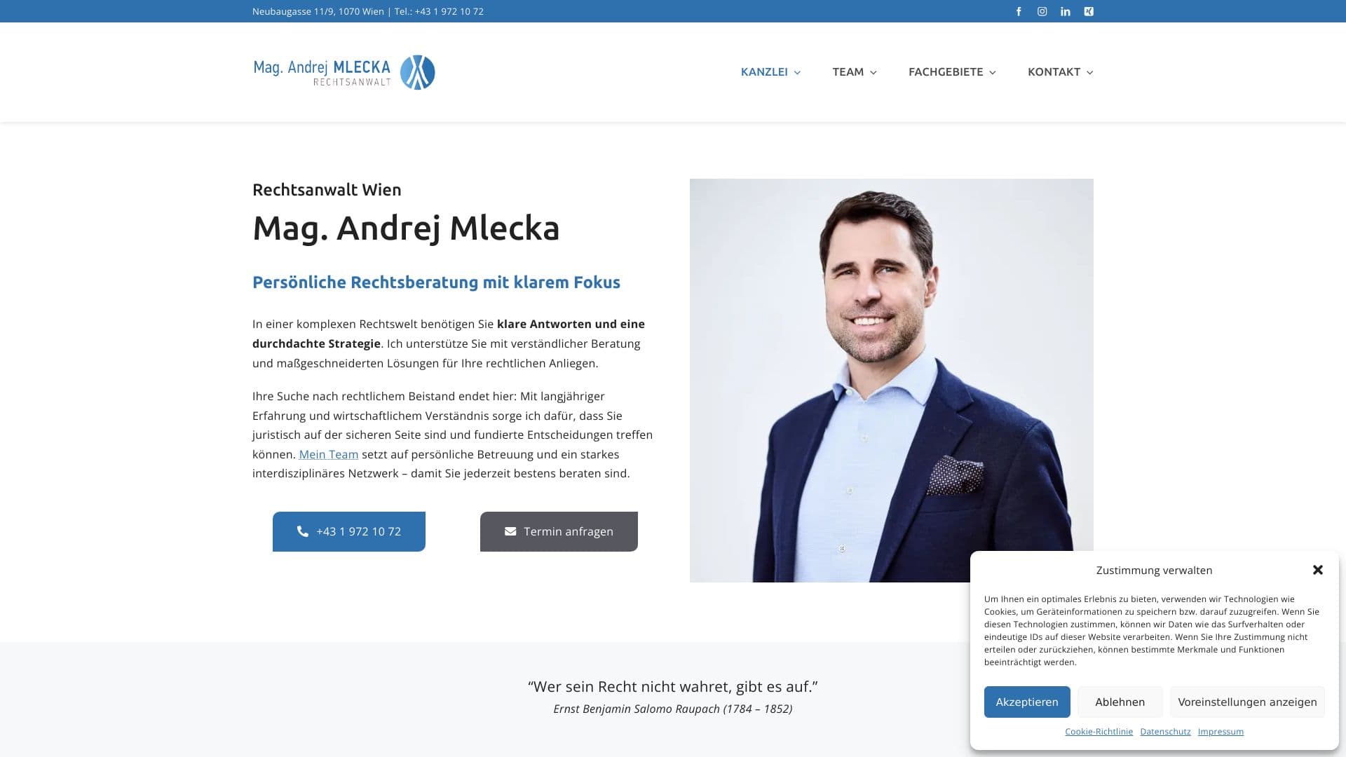 Mag. Andrej Mlecka Rechtsanwalt