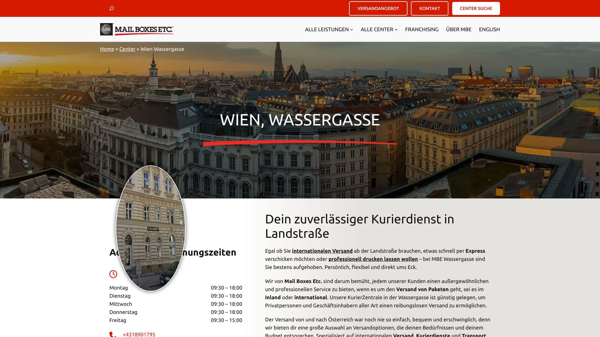 Mail Boxes Etc. Wassergasse - Versand, Verpackung, Grafik & Druck