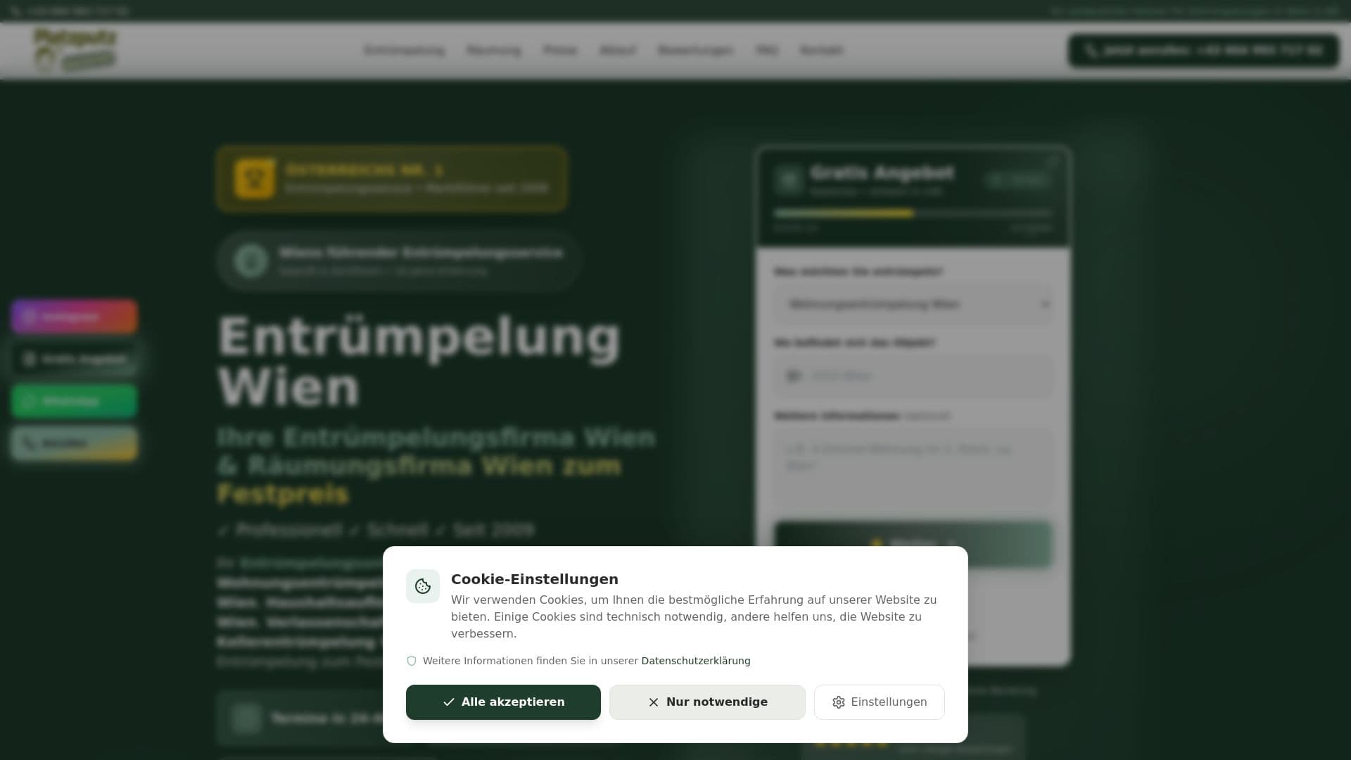 PLATZPUTZ – Entrümpelung & Räumung Wien