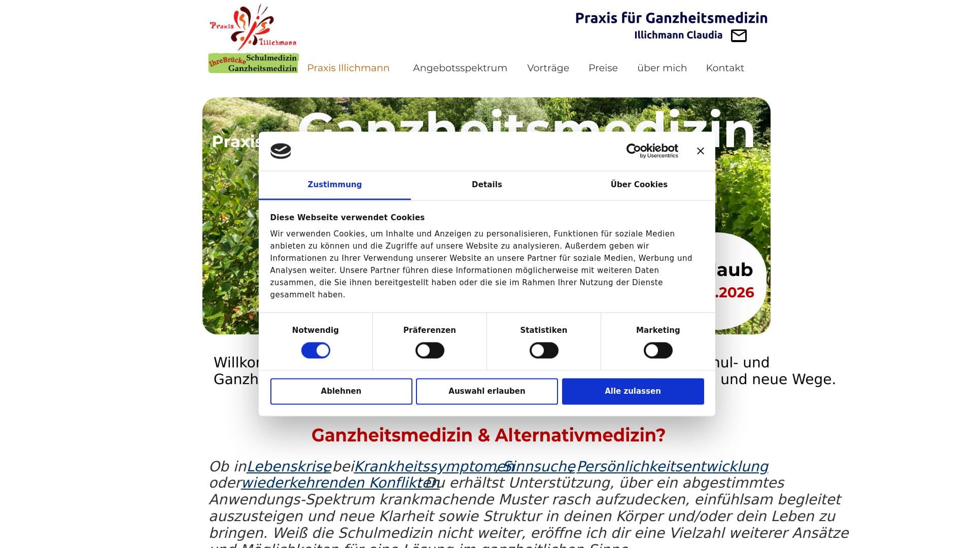 Praxis für Ganzheitsmedizin Illichmann Claudia