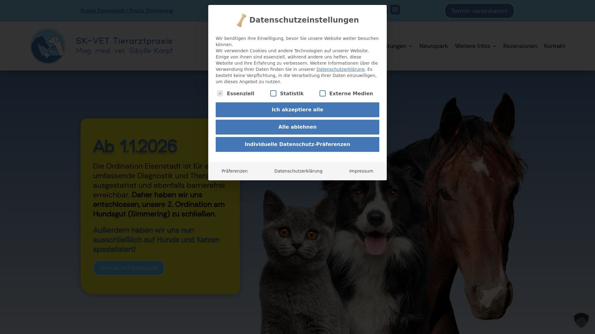 SK-VET Tierarztpraxis Mag. med. vet. Sibylle Karpf