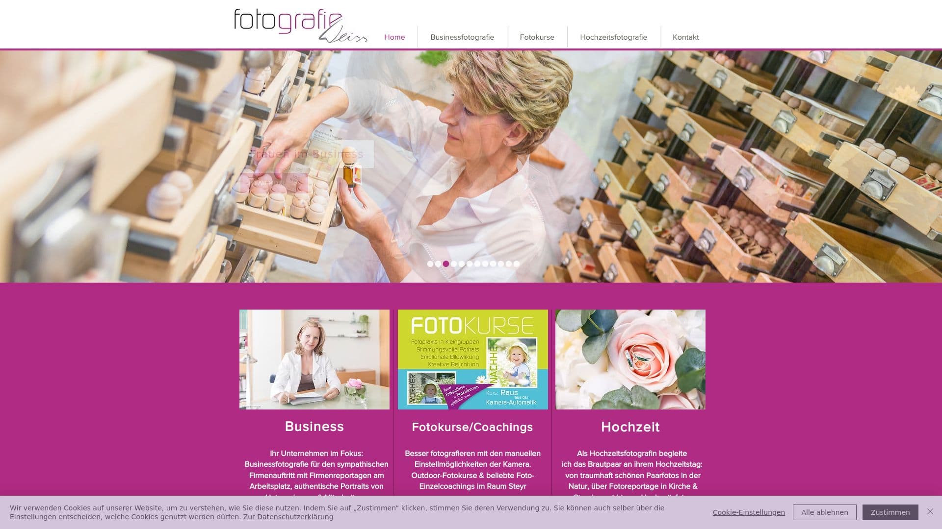 Susanne Weiss – Business- und Hochzeitsfotografin