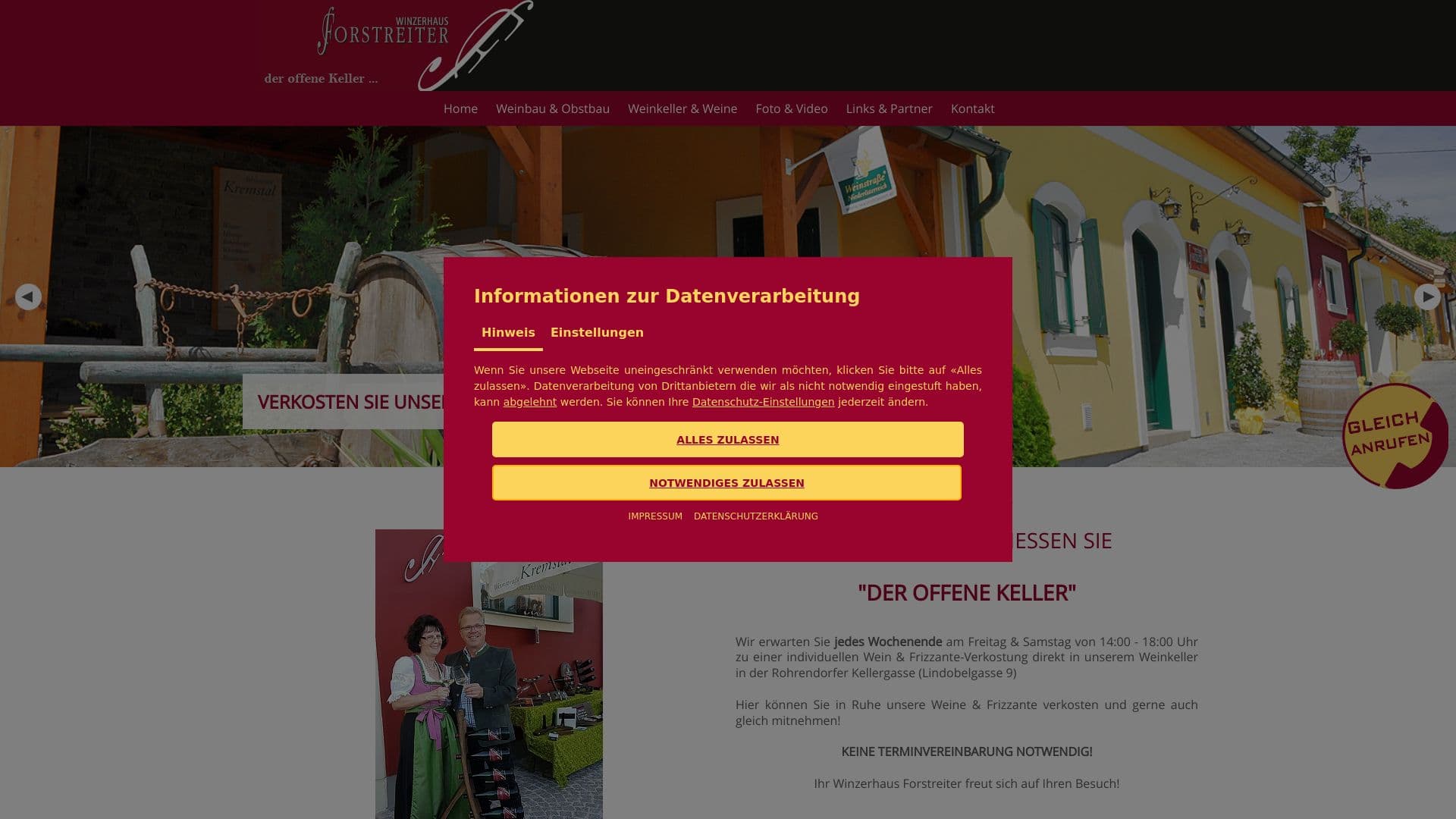 WINZERHAUS FORSTREITER JOSEF