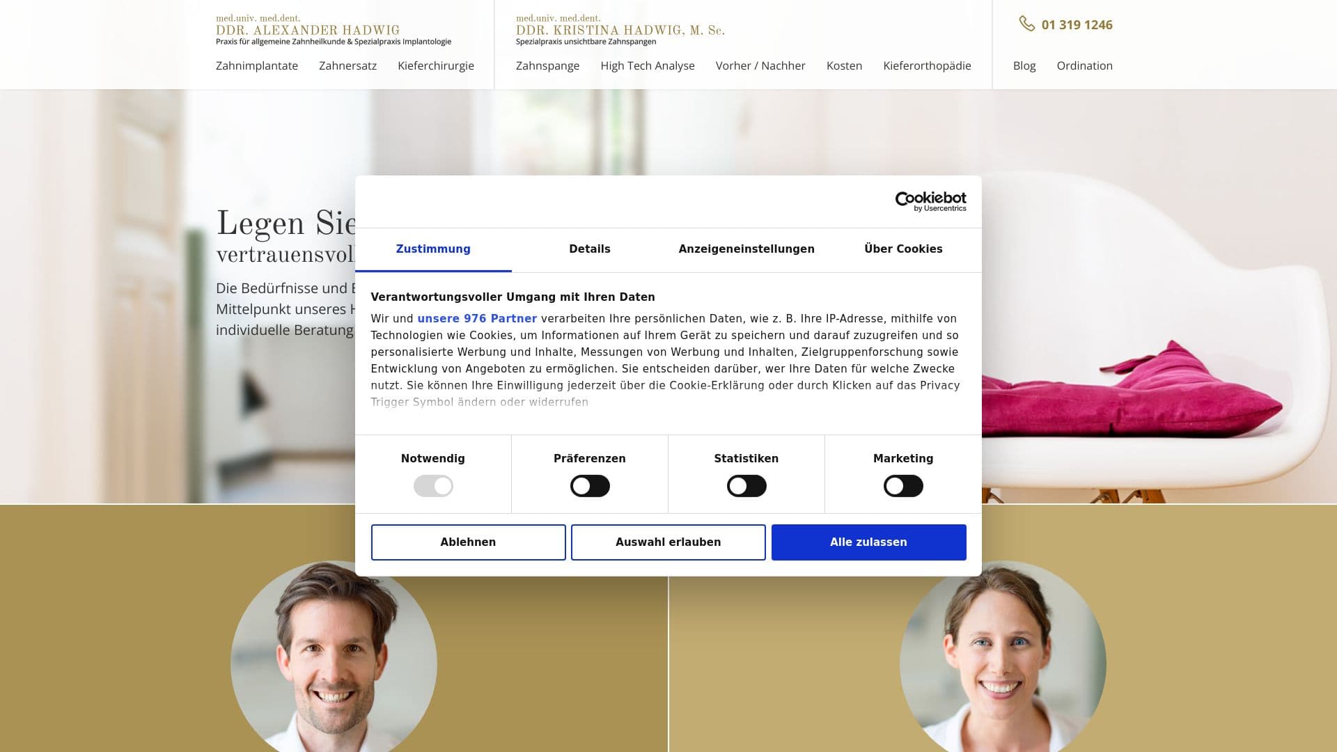 Zahnarzt 1090 Wien | Zahnarztpraxis Hadwig